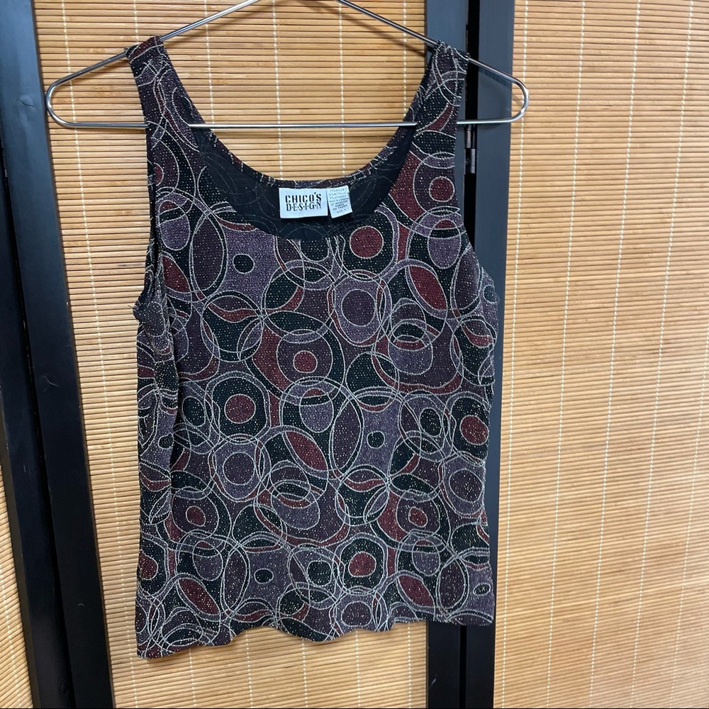 Chico’s purple sparkle tank
